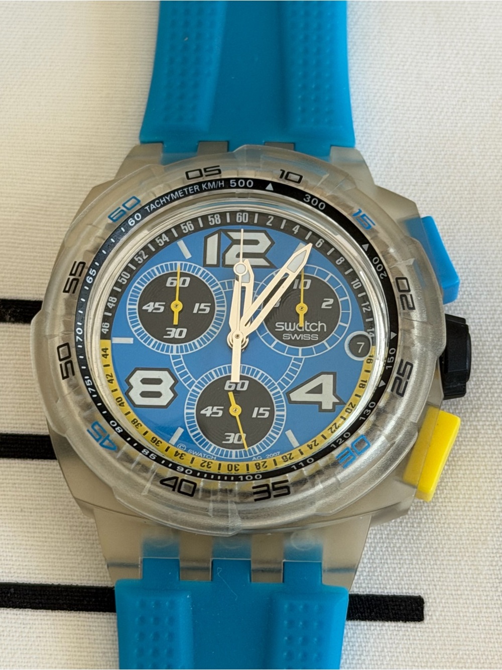 Swatch SUIK401 "Smooth Wave" Chronograph